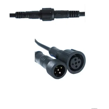 5Pin 5~50Pairs Férfi-Nő Led Csatlakozó Vízálló IP68 Fekete Kábel LED Szalag