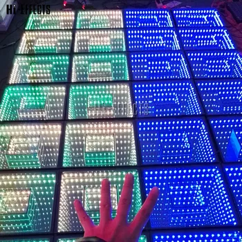 LED táncparketten Panel RGB 3IN1 Tükör táncparketten SD Ellenőrzési Szakadék Hatása Esküvő, Színház, Koncert