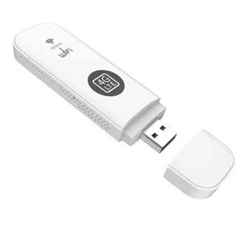 4G USB WIFI Modem 150Mbps A SIM-Kártya Nyílásba, 4G LTE Autó Vezeték nélküli Wifi Router USB Modem Támogatása B28-Európai Zenekar, Fehér