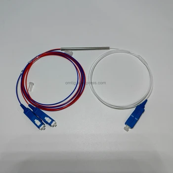 5db SC UPC Fiber Optic TTT Splitter az 1x2 Csatlakozó 0.9 mm Kiegyensúlyozatlan Opcionális Csatoló Split Arány 10/90 45/55 20/80