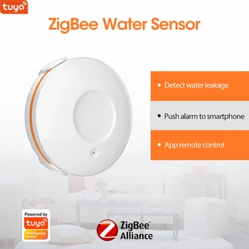 Tuya Zigbee Víz Szivárgás Érzékelő , Víz Szintje Monitor, Zigbee Vezeték Nélküli Smart Home Víz Szivárgás Érzékelő , Árvíz Érzékelő Riasztó