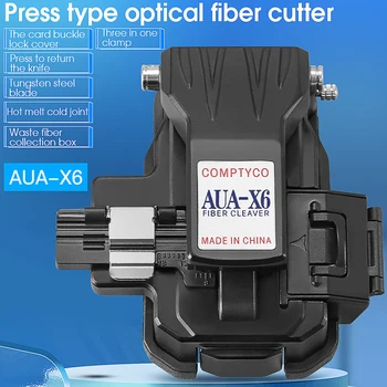AUA-X6 FTTH Nagy pontosságú hideg vegyes/forró olvadék optikai Hasító gép Három-in-one clamp slot