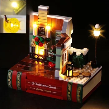 USB Lámpa Készlet LEGO Charles Dickens Tribute Karácsonyi ének 40410 Épület-Nem tartalmazza a Lego Modell