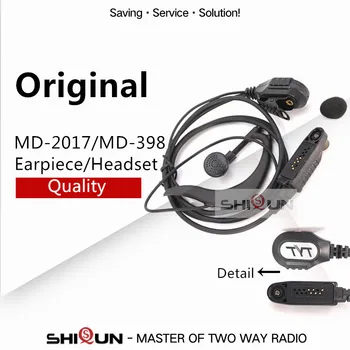 Walkie Talkie MD-2017-es Fülhallgató-Mikrofon, Hangszóró, a TH-UV8000D Minőségű Fülhallgató Kompatibilis RT82 RT87 RT83 V-2017 DMR Rádió TYT