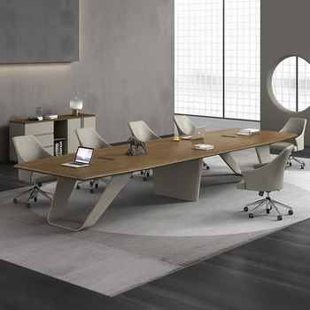 Konferencia asztal, hosszú asztal, egyszerű, modern, nagy konferencia terem, asztal, íróasztal, szék kombináció, hosszú tárgyalási táblázat