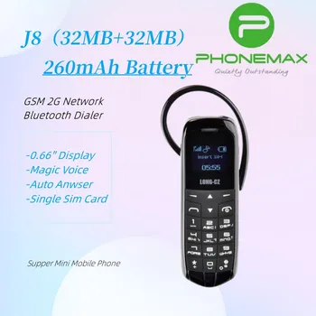 J8 Mágikus Hang Bluetooth Tárcsázó Fm Rádió-Mini Bluetooth 3.0 Fülhallgató Hosszú Készenléti Mobil Mobiltelefon