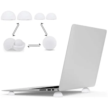 Hordozható Szilikon Notebook Tablet PC Hűtő Méter Laptop Hűtő Labdát Heightening Láb Pad Jogosultja Állni 0.6-1cm