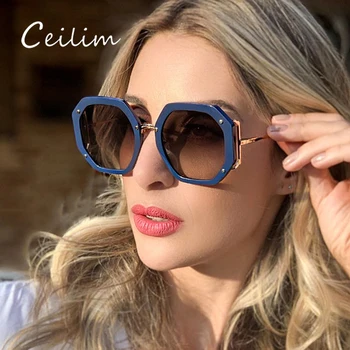 2023 Új Trend, Márka, Design, Szögletes Luxus Napszemüveg Férfiak Nők Optikai Divat Árnyalatok UV400 Vintage Szemüveg