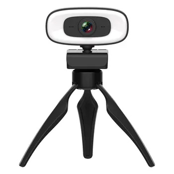 360 Fokos Forgatható Hordozható Mikrofonnal Találkozó Asztali, Laptop, Számítógép, Webkamera, Kamera, USB, HD nagylátószögű Videó Felvétel