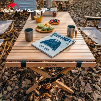 Naturehike Kerti Kemping Hordozható Összecsukható Egg Roll Táblázat Kemping Barbecue Piknik Asztal