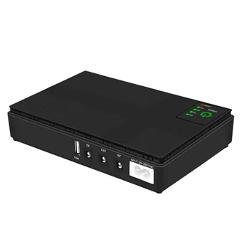 1 Állítsa 5V 9V, 12V Szünetmentes Tápegység USB 10400Mah Tartalék Akkumulátor A Wifi Router CCTV (US Plug)