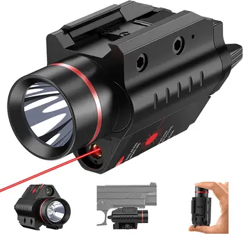 Taktikai Zseblámpa Red Dot Glock Lézer Látvány Combo Multifunkciós Lézer Zseblámpa Kollimátor