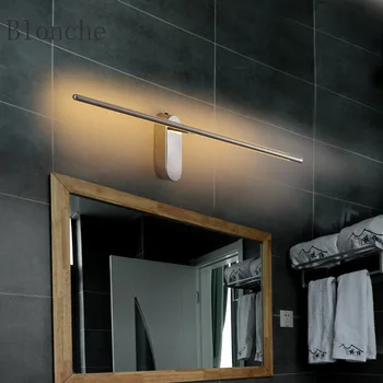 Északi LED Fali Lámpa Silver Line Fali Gyertyatartó Egyszerű Bútor Dekoráció Tükör Előtt Világos Hálószoba Éjjeli Lámpa Hotel Oltár elé