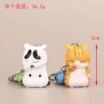 Rajzfilm kulcstartó gyanta kulcstartó rajzfilm aranyos cica baba lóg dekoráció táska medál apró ajándékot anime kulcstartó