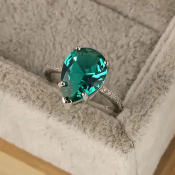 2023 Divat Új 100% - Os S925 Sterling Ezüst Smaragd Gyűrű, Minimalista Design Európában, mind Amerikában, Meleg eladási Női Gyűrű