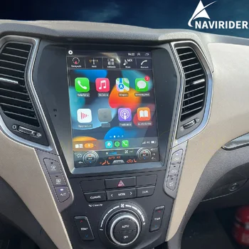 4G LTE Android 13 Hyundai Santa fe 2013 2014 2015 2018 IX45 Tesla Típusú Multimédiás Sztereó Autós DVD Lejátszó GPS Navigációs Rádió