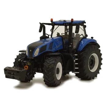 1:32 Méretarányú New Holland T8.435 Kék Traktor Autó Alufelni Gyűjtemény Modell Fém Játék Felnőtt Hobbi Fesztivál Ajándék, Dísz, Ajándéktárgy