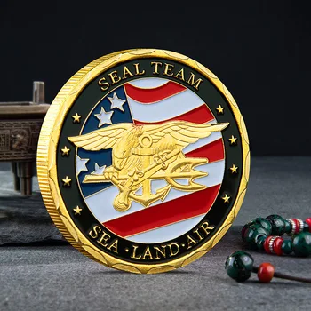 U. s. Navy Seals Kihívás Érme, Arany Bevonatú Seal Katonai Érme Szuvenír Gyűjthető Ajándék Érme Gyűjtői Medál