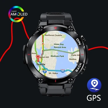 2023 Új GPS Intelligens Karóra Férfi Katonai 5ATM Vízálló Hosszú Akkumulátor élettartam Taktikai SmartWatch Vér Oxigén Samsung IPhone