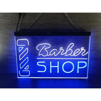  Barber Shop Pólus kétszínű LED Neon felirat