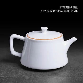 Jingdezhen Kerámia Teáskanna Egészségügyi Kung Fu-Ja Teaware Dehua Fehér Porcelán Teáskannák Kínai Teaszertartás Kerámia Vízforraló