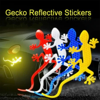 Fényvisszaverő Matrica Biztonsági Figyelmeztető Jel Fényvisszaverő Szalag Automatikus Külső Tartozékok Gecko Fényvisszaverő Csík Fény Reflektor