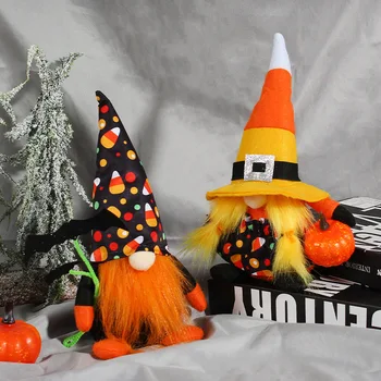 Halloween Elf Arctalan Öreg Baba Szellem Fesztivál Rudolf Bat Álló Testtartás Törpe Baba Dekoráció