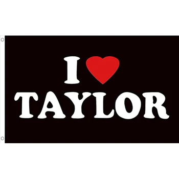 Szeretem Taylor Zászló, de 3 x 5 pite para habitación, universidad, dormitorio, decoración de olyan