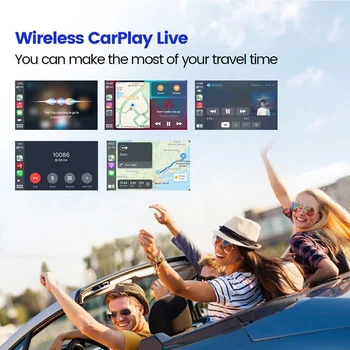CarlinKit Vezeték Nélküli Android Auto Adapter Támogatja A Vezeték Nélküli CarPlay Dongle, Vezetékes Apple & Android Képernyő Tükrözés