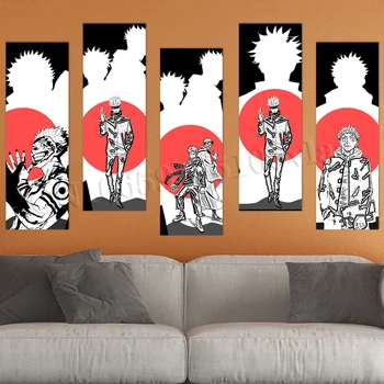 Öntapadós Tapéta, PVC Képek Jujutsu Kaisen Poszter Nyomatok Gojomra Satoru Festmény lakberendezés Falat Borító Nappali