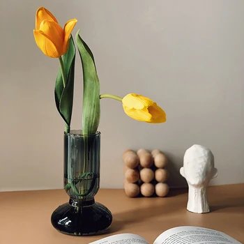 Virág Váza Lakberendezés Üveg Váza Bonsai Terrárium Konténer Asztal Díszek, Dekoratív Váza Északi