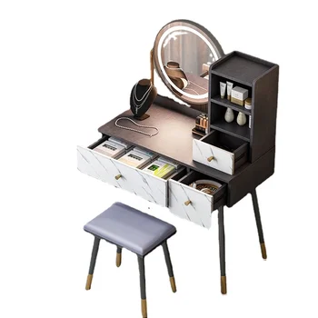 Xl Komód Szobás Világos Luxus Minimalista Smink Asztal Kiváló Minőségű Tároló Integrált