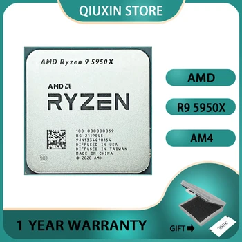 Процессор AMD Ryzen 9 5950X100-000000059 разъем AM4 ÚJ R9 5950X 3,4 ГГц 16 ядер 32 потока ЦП процессор 7NM L3 = 64M