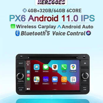 Carplay DSP Android 11.0 Autós DVD-Lejátszó A SUZUKI Jimny 2007 2008 2009 - 2013 4G+128GB GPS Navi Rádió PX6 Wifi Bluetooth-RDS