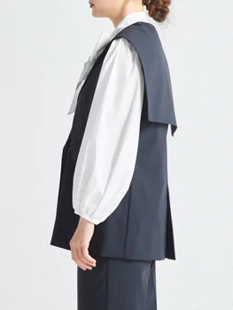 A Nők Tervező Egyetlen Mellény, Kabát Gombot Szilárd Patchwork Divat Kabátok Slim Női Ruházat 2023 Nyáron Új