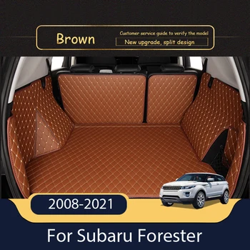 Bőr Kocsi Csomagtartójában Szőnyeg Subaru Forester 2008-2021 Rakomány Bélés Belső Kiegészítők Csizma