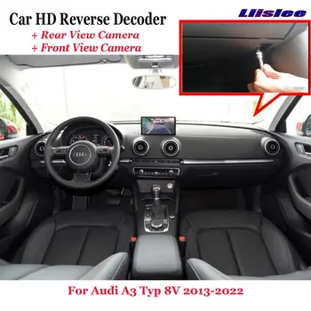 Audi A3 Typ 8V 2017-2019 Autó DVR Visszapillantó Kamera Előtt Fordított Kép Dekóder Eredeti Képernyő Frissítés