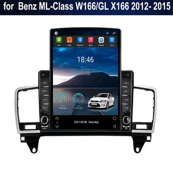 Android 12 Mercedes Benz ML-Osztály W166 GL X166 2012-2015 Tesla Típusú autórádió Multimédia Video Player GPS Navigáció
