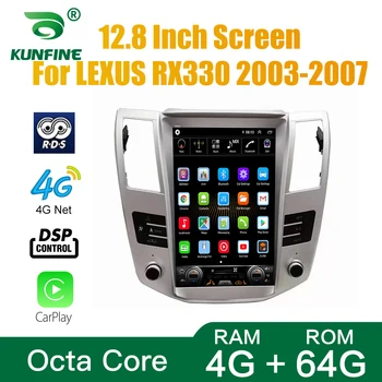 Tesla Képernyő Octa-Core 4GB RAM, 64 GB ROM Android 10.0 Autós DVD-GPS-Játékos Deckless Autó Sztereó LEXUS RX330 2003 -2007 Rádió