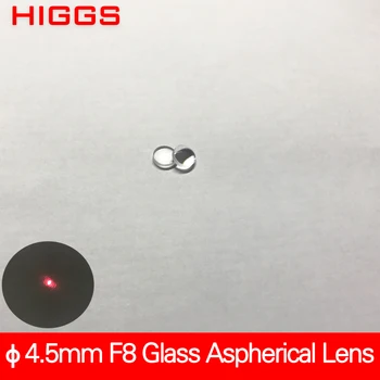 Magas minőségű Átmérő 4,5 mm-es fókusz hossz 8mm kis méretű Üveg aszférikus lézer fókuszáló lencse Optikai párhuzamosító lencse AR bevonatos