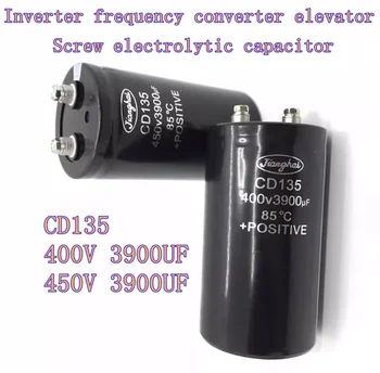 Csavar elektrolit kondenzátor CD135 400V 3900UF 450V 3900UF Magas feszültség szűrő inverter frekvencia átalakító