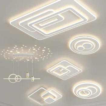 Medál Világítás Szabályozható Tér Kerek Mennyezeti Lámpák Modern, Egyszerű LED-es Hálószoba, Nappali Világítás, Dekoráció, Beltéri Lámpa