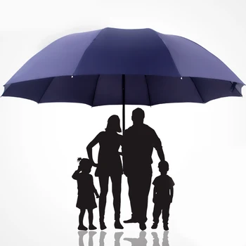 Családi Esős Szélálló Emberek Esernyők Szuper Nagy Eső Зонтик A Napernyők Paraguas Egész Esernyő Összecsukható Sunny Több