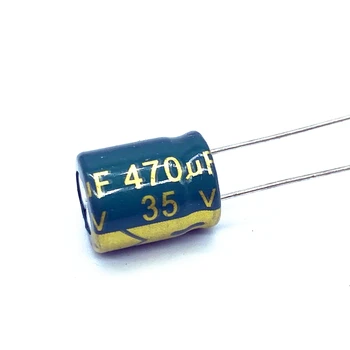 100/nagyon Alacsony ESR/Impedancia magas frekvenciájú 35v 470UF alumínium elektrolit kondenzátor mérete 8*12mm 470UF35V 20%