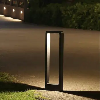 10W COB Vízálló LED Kert Kerti Lámpa, Modern Alumínium Pillér Fény Udvar Villa Táj Gyep Bollards Fény